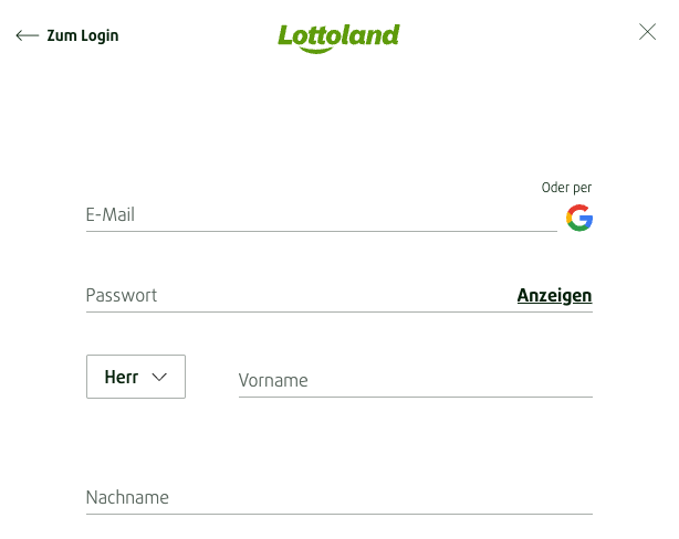 Spielerkonto Erstellen